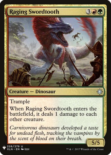 Raging Swordtooth - Trample