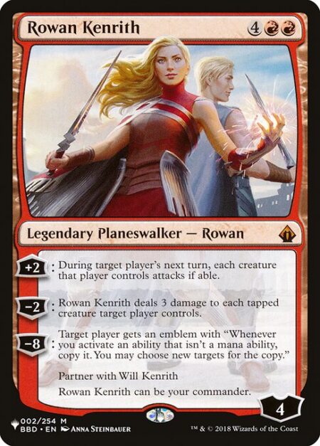 Rowan Kenrith - +2: During target player's next turn