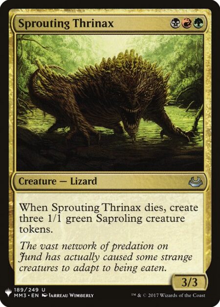 Sprouting Thrinax - When Sprouting Thrinax dies