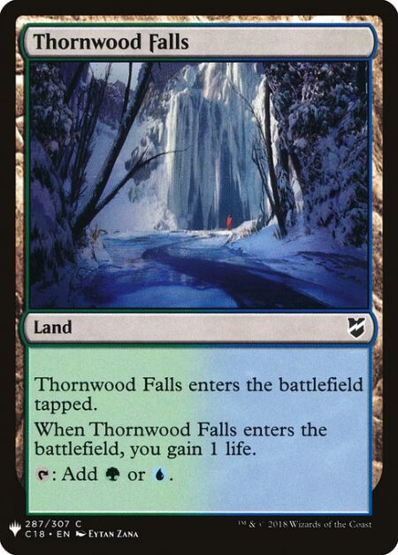 Thornwood Falls - This land enters tapped.