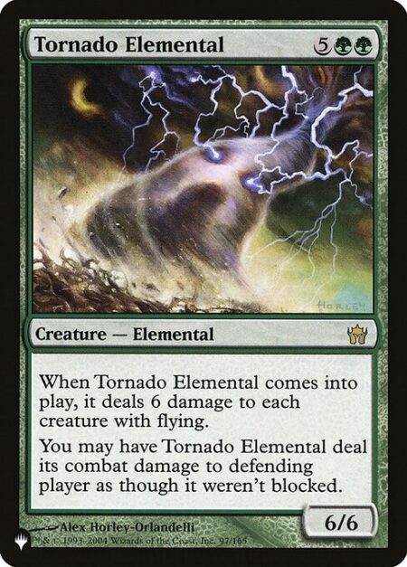 Tornado Elemental - When Tornado Elemental enters