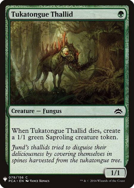 Tukatongue Thallid - When Tukatongue Thallid dies