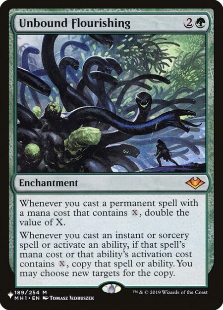 Unbound Flourishing - Whenever you cast a permanent spell with a mana cost that contains {X}