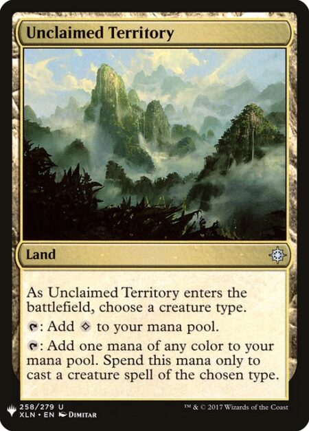 Unclaimed Territory - As Unclaimed Territory enters