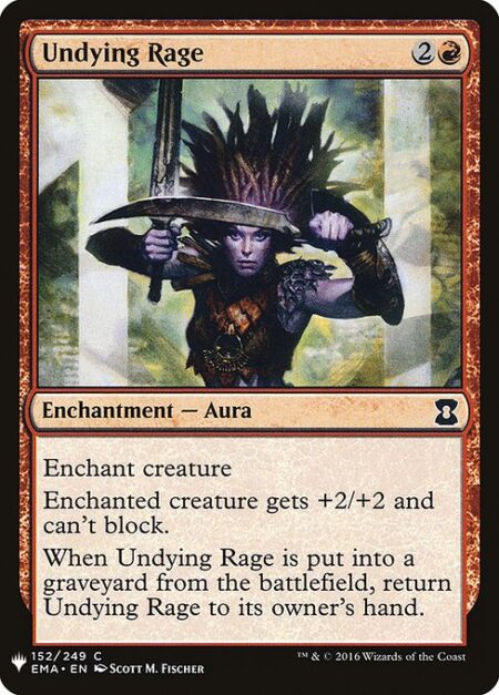 Undying Rage - Enchant creature