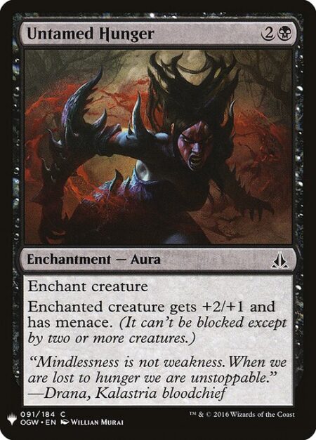 Untamed Hunger - Enchant creature