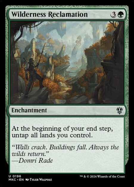 Wilderness Reclamation - At the beginning of your end step
