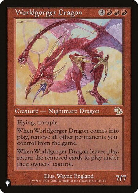 Worldgorger Dragon - Flying