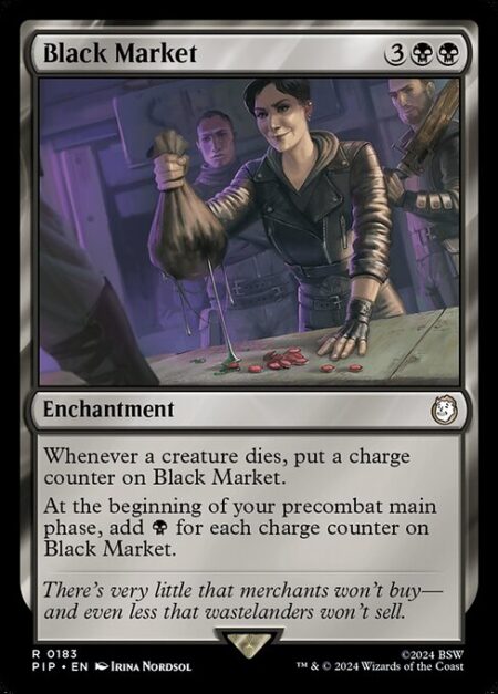 Black Market - Whenever a creature dies