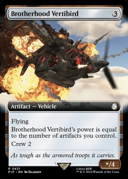 Brotherhood Vertibird - Flying