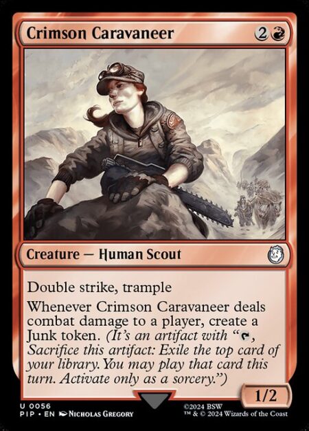 Crimson Caravaneer - Double strike