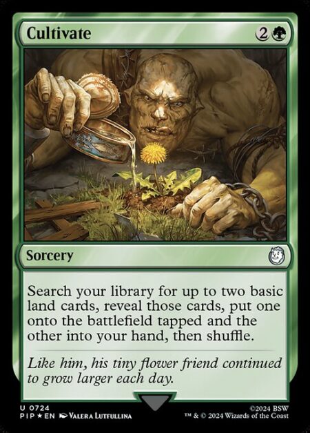 Cultivate - Search your library for up to two basic land cards