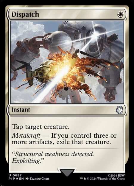 Dispatch - Tap target creature.