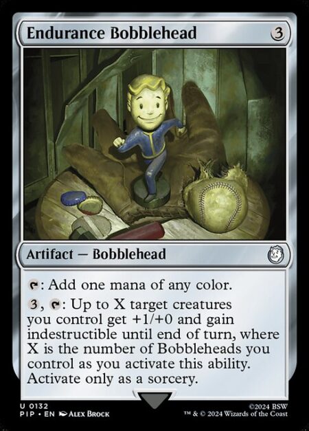 Endurance Bobblehead - {T}: Add one mana of any color.