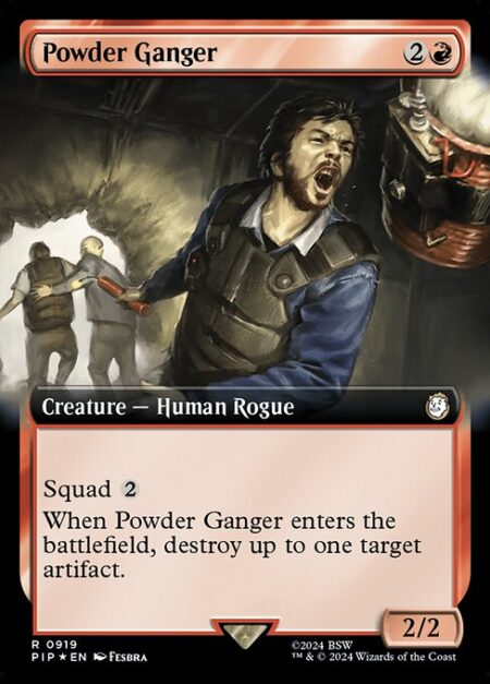 Powder Ganger - Squad {2} (As an additional cost to cast this spell