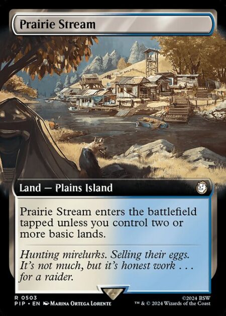 Prairie Stream - ({T}: Add {W} or {U}.)