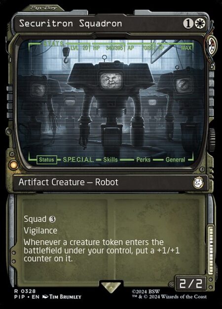 Securitron Squadron - Squad {3} (As an additional cost to cast this spell