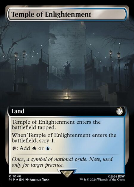 Temple of Enlightenment - Temple of Enlightenment enters the battlefield tapped.