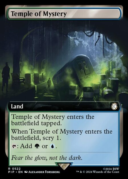 Temple of Mystery - Temple of Mystery enters the battlefield tapped.