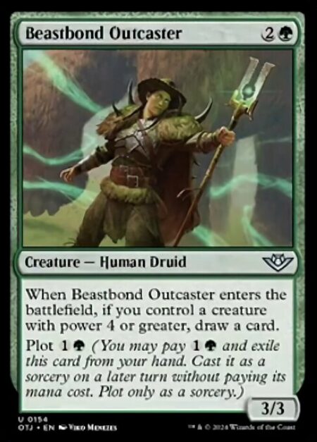 Beastbond Outcaster - When Beastbond Outcaster enters