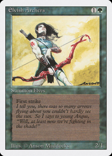 Elvish Archers - First strike