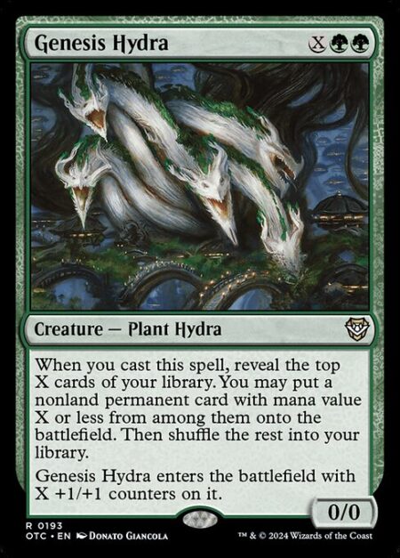 Genesis Hydra - When you cast this spell