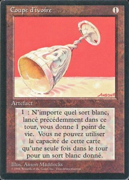 Ivory Cup - Whenever a player casts a white spell