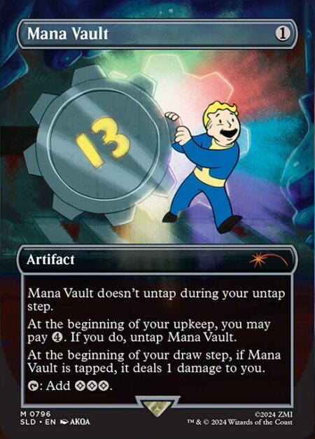 Mana Vault - Mana Vault doesn't untap during your untap step.