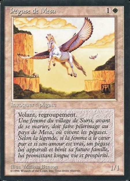 Mesa Pegasus - Flying; banding (Any creatures with banding