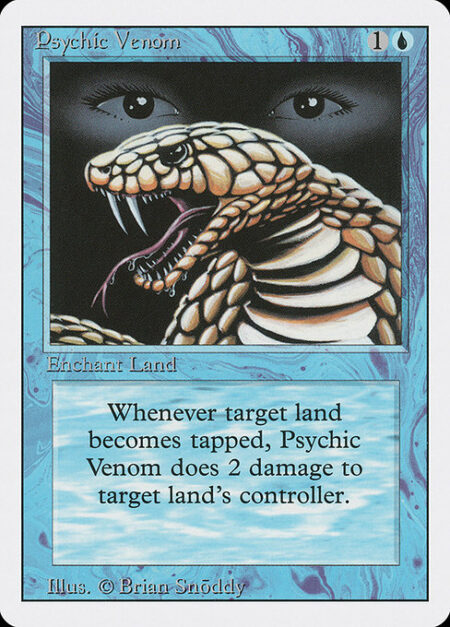 Psychic Venom - Enchant land