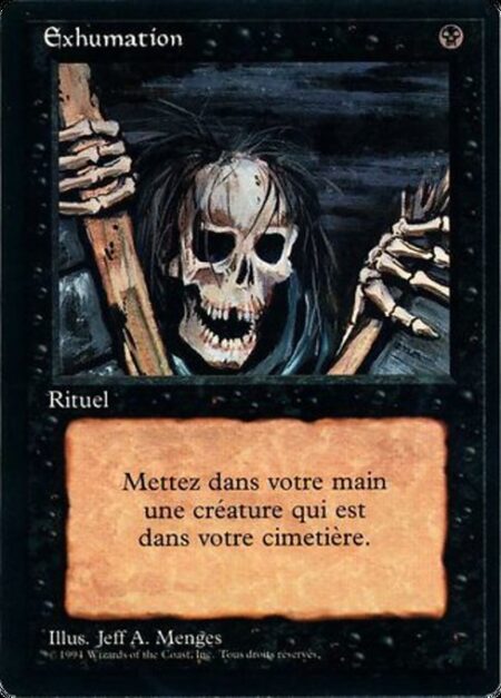 Raise Dead - Return target creature card from your graveyard to your hand.