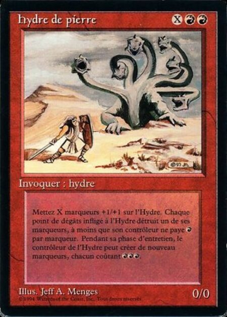 Rock Hydra - Rock Hydra enters the battlefield with X +1/+1 counters on it.