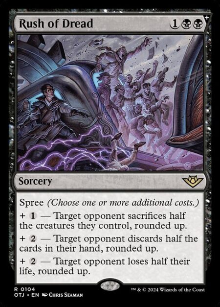 Rush of Dread - Spree (Choose one or more additional costs.)