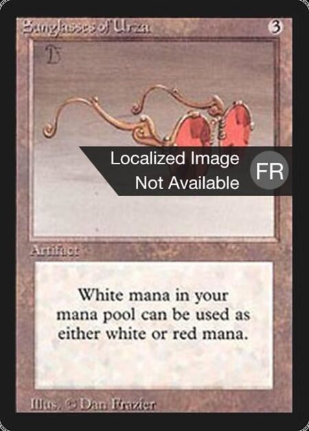 Sunglasses of Urza - You may spend white mana as though it were red mana.