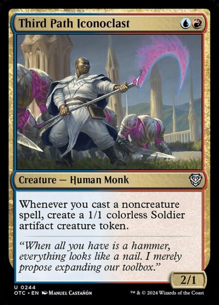 Third Path Iconoclast - Whenever you cast a noncreature spell