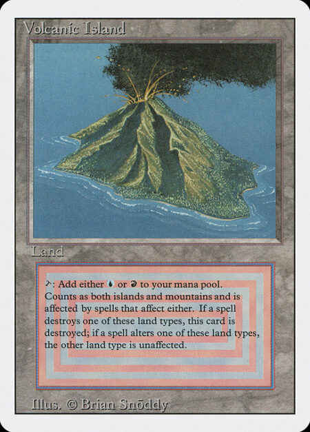 Volcanic Island - ({T}: Add {U} or {R}.)