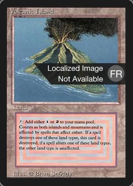 Volcanic Island - ({T}: Add {U} or {R}.)