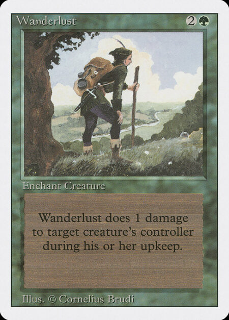 Wanderlust - Enchant creature