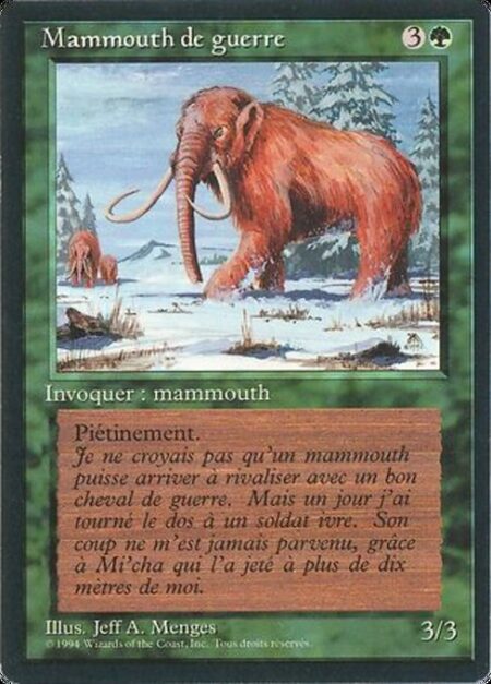 War Mammoth - Trample