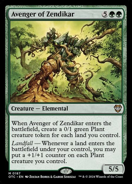 Avenger of Zendikar - When Avenger of Zendikar enters