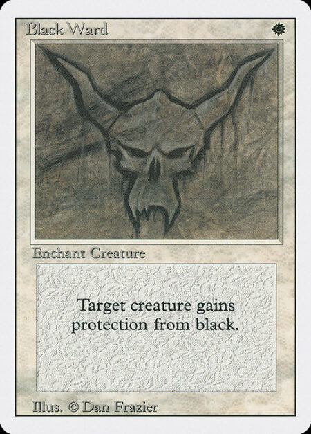 Black Ward - Enchant creature