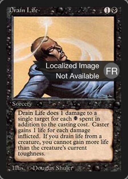 Drain Life - Spend only black mana on X.