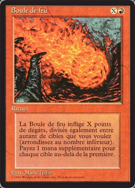 Fireball - This spell costs {1} more to cast for each target beyond the first.