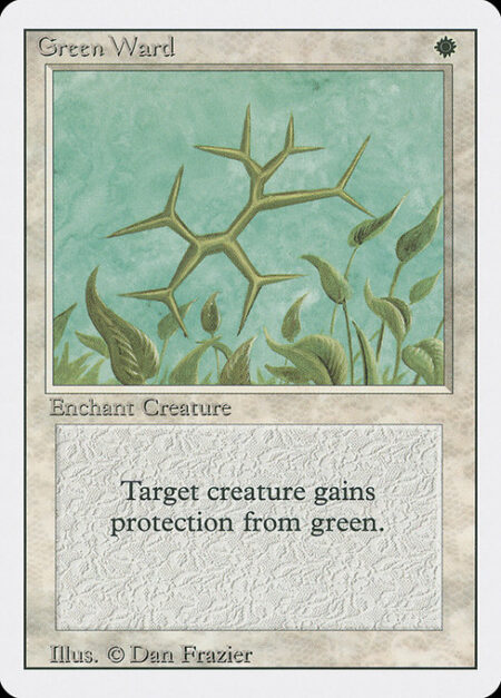 Green Ward - Enchant creature