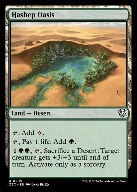 Hashep Oasis - {T}: Add {C}.