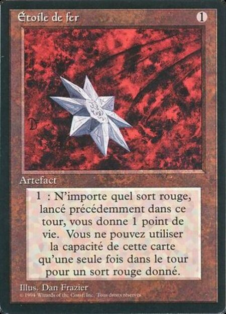 Iron Star - Whenever a player casts a red spell