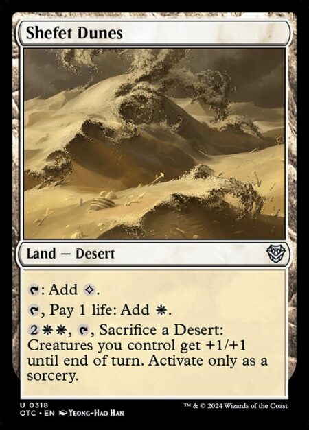 Shefet Dunes - {T}: Add {C}.