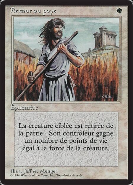 Swords to Plowshares - Exile target creature. Its controller gains life equal to its power.