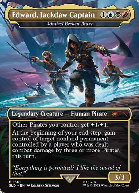 Admiral Beckett Brass - Other Pirates you control get +1/+1.