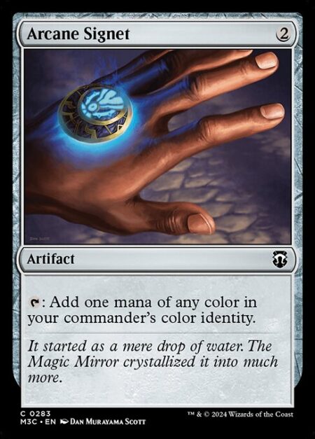 Arcane Signet - {T}: Add one mana of any color in your commander's color identity.